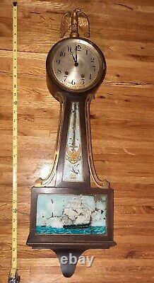 Antique Ship Seth Thomas Mechanical Banjo Wall Clock NOT Working Project