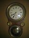 Antique Vintage Japanese Wood Wall Clock Case With Brass Trim Seth Thomas Face