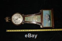 Antique/Vintage Seth Thomas Banjo Clock 8 Day Hr/Half Hr Strike-Reverse Painting