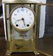 Antique Vintage Seth Thomas Crystal Regulator Clock With Key. Slight Fixer