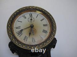 Antique Vintage Seth Thomas Metal Case Mantel Shelf Alarm Clock Made in USA