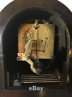 Antique Vintage Seth Thomas Tambour Westminster Chime Mantle Clock with Key