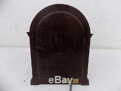 Antique/Vintage Seth Thomas Wooden Shelf/Mantle Clock withChime & Front Inlay LOOK