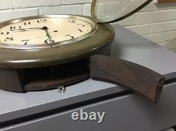 Antique Vtg Seth Thomas Ships Office Industrial Wall Clock 16 1/2 Across Wow