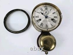 Antique WWI Seth Thomas Ship's Bell Strike'Bottom Bell' Brass Ship Wall Clock