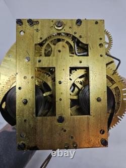 Antique WWI Seth Thomas Ship's Bell Strike'Bottom Bell' Brass Ship Wall Clock