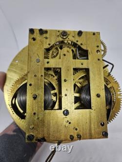 Antique WWI Seth Thomas Ship's Bell Strike'Bottom Bell' Brass Ship Wall Clock