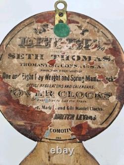 Antique WWI Seth Thomas Ship's Bell Strike'Bottom Bell' Brass Ship Wall Clock