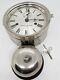 Antique Wwi Seth Thomas Ship's Bell Strike'bottom Bell' Nickel Ship Wall Clock