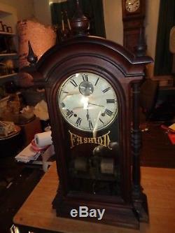 Antique-Walnut-Seth Thomas/Fashion-Calendar Clock-Ca. 1880-To Restore-#P882