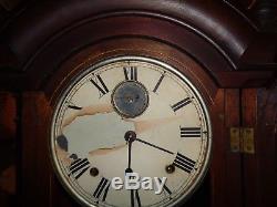 Antique-Walnut-Seth Thomas/Fashion-Calendar Clock-Ca. 1880-To Restore-#P882