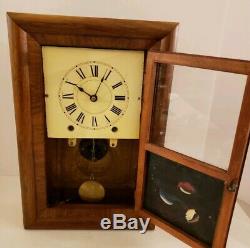 Antique Working 1860's Miniature Seth Thomas OGEE OG Mantel Shelf Clock