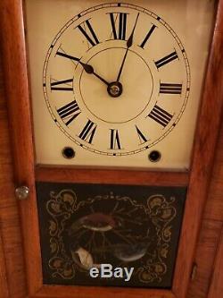 Antique Working 1860's Miniature Seth Thomas OGEE OG Mantel Shelf Clock