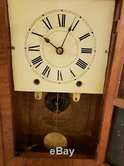 Antique Working 1860's Miniature Seth Thomas OGEE OG Mantel Shelf Clock