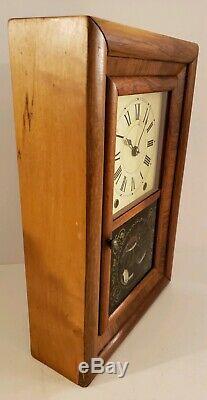 Antique Working 1860's Miniature Seth Thomas OGEE OG Mantel Shelf Clock