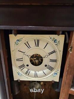 Antique Working 1860's SETH THOMAS Plymouth Conn OGEE Weight Driven Mantel Clock