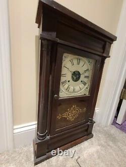 Antique Working 1860's SETH THOMAS Plymouth Conn OGEE Weight Driven Mantel Clock