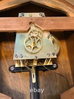 Antique Working 1925 SETH THOMAS Regulator No. 2 Weight Driven Oak Wall Clock