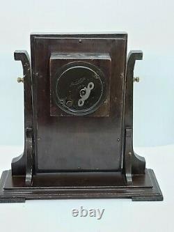 Antique Working 1927 SETH THOMAS'Vanity' Shaving Mirror Style Mantel Clock 4J