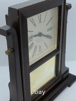 Antique Working 1927 SETH THOMAS'Vanity' Shaving Mirror Style Mantel Clock 4J