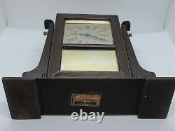 Antique Working 1927 SETH THOMAS'Vanity' Shaving Mirror Style Mantel Clock 4J