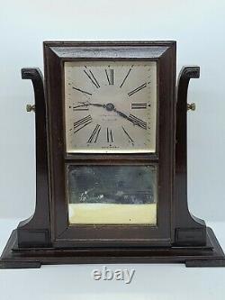 Antique Working 1927 SETH THOMAS'Vanity' Shaving Mirror Style Mantel Clock 4J