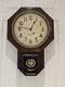 Antique Working 19th C. Seth Thomas Octagon Drop School Regulator Wall Clock