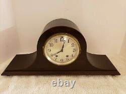 Antique Working SETH THOMAS Art Deco Tambour Humpback Mantel Shelf Clock 120 Mvt