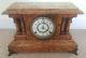 Antique Working Seth Thomas Fancy Victorian Adamantine Mantel Shelf Clock C. 1880