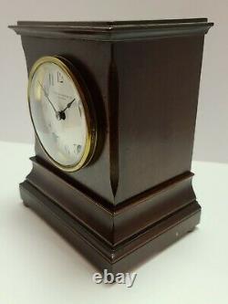 Antique Working SETH THOMAS'Hennigan Bates Co.' Mahogany Mantel Shelf Clock