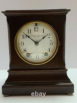 Antique Working SETH THOMAS'Hennigan Bates Co.' Mahogany Mantel Shelf Clock