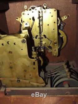 Antique Working SETH THOMAS Sonora Chime Four Bell Adamantine Mantel Shelf Clock