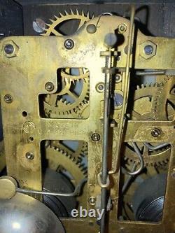 Antique Working Seth Thomas Mantle Clock 89 C Working With Key Made In USA