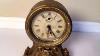 Antique Working Seth Thomas Mantle Shelf Alarm Clock Ornate Vintage Made In Usa