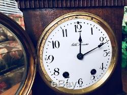Antique Working Seth Thomas Wales City Clock Circa 1904