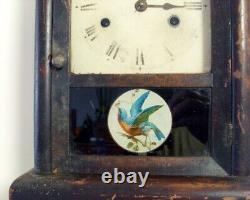Antique c1850 Seth Thomas Desk-Mantle Wood Case Clock