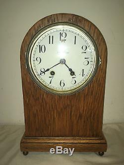 Antique c1900 SETH THOMAS Beehive Mantel Clock NO. # 48Q Wind Up Works & Chimes