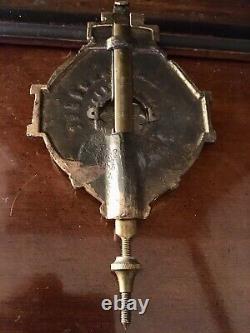 Antique circ 1900 Seth Thomas Eclipse Walnut 8 Day Mantle Parlor Ball Top Clock