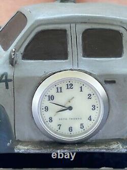Antique novelty Clock Seth Thomas sheriff patrol car police 8 Collectors Piece