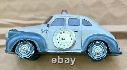 Antique novelty Clock Seth Thomas sheriff patrol car police 8 Collectors Piece