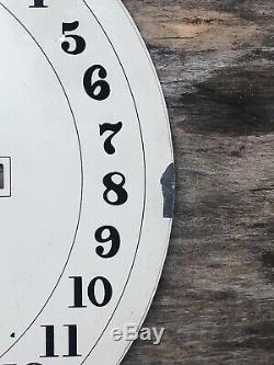 Antique original seth thomas large calendar clock lower dial