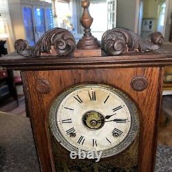 Antique seth thomas adamantine mantle clock