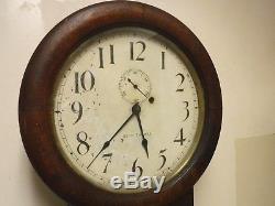Antique seth thomas no. 2 regulator clock oak case original cv railroad sta