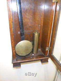 Antique seth thomas no. 2 regulator clock oak case original cv railroad sta