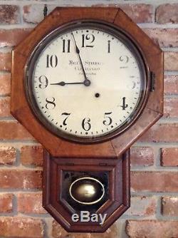 Ball's Watch Co. /Seth Thomas Standard short drop Regulator Clock Rare Antique