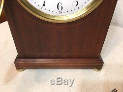 Beautiful Antique Seth Thomas Cathedral Arch Inlaid Mantle Clock