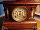 Beautiful Antique Seth Thomas Mantle Clock Classical 4 Pillar Works Perfectly
