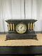 Beautiful Seth Thomas Adamantine 6 Pillar Mantle Clock