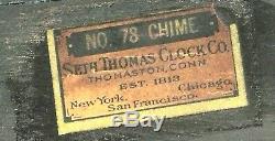 Beautiful Seth Thomas Chime Clock No. 78 Circa 1928 No. 113 Westminster Movement