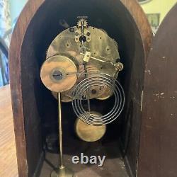 Beautiful Seth Thomas Inlaid Beehive Cathedral48J Chime Clock Fred Bucher & Sons